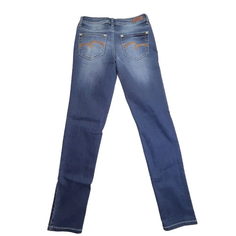 Justice Premium Girls Denim Blue Jeans Simply Low Super Skinny‎ Size 14R